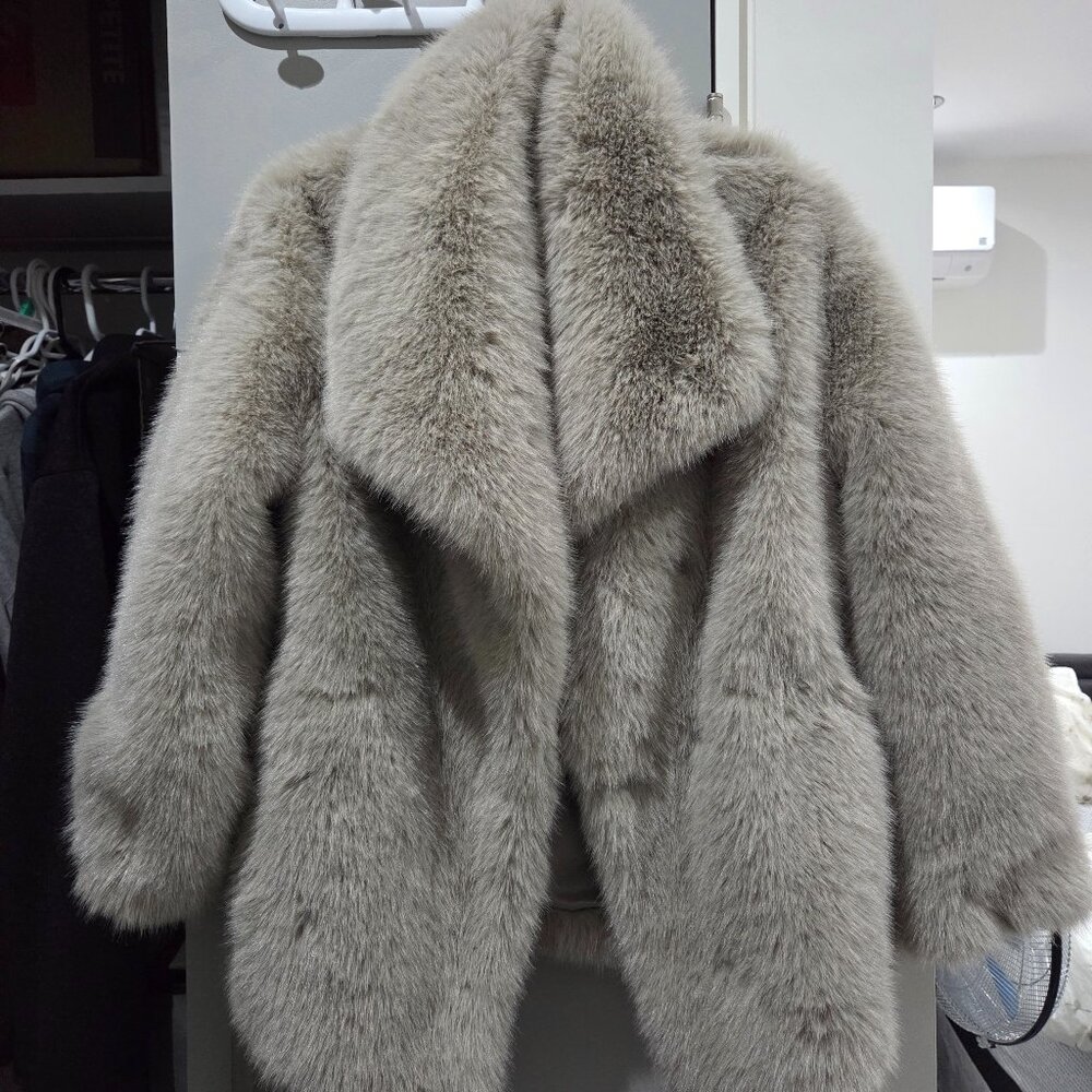 Viral Zara Faux Fur Coat NWT